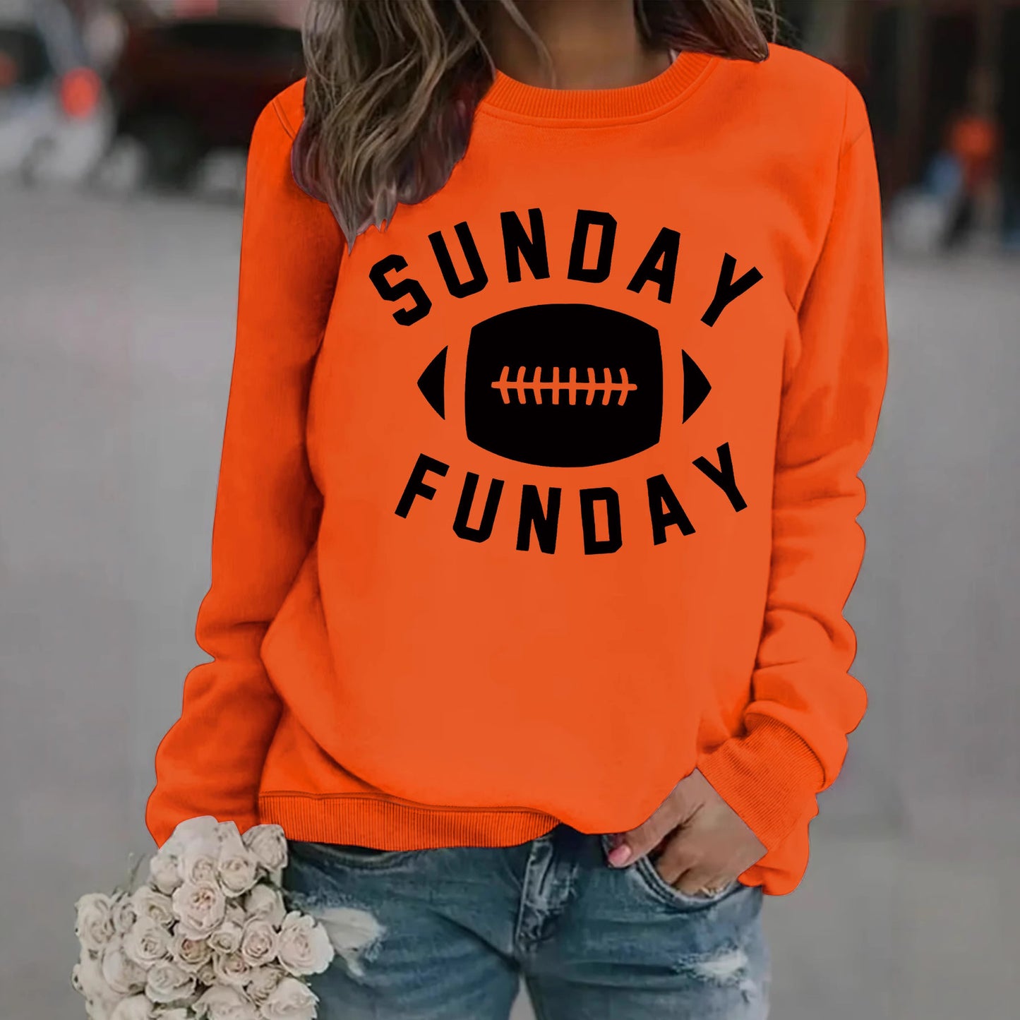 Sunday Funday Football Printed Shirt