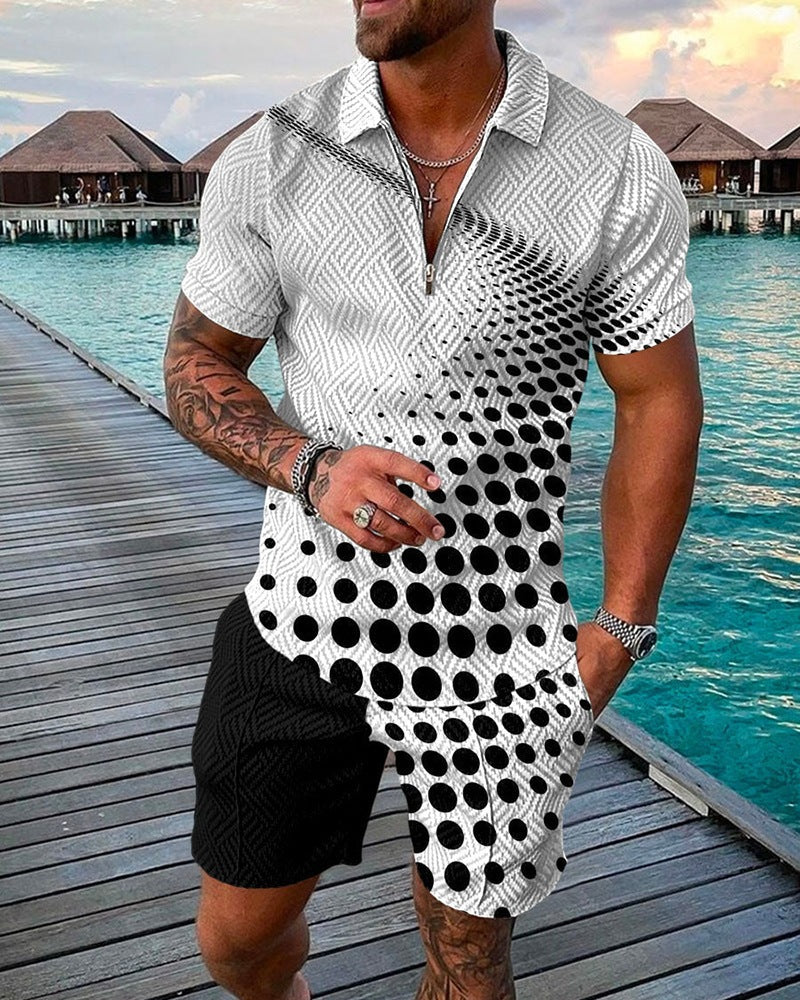 Men's 3D Abstract Casual 2 Piece Suit