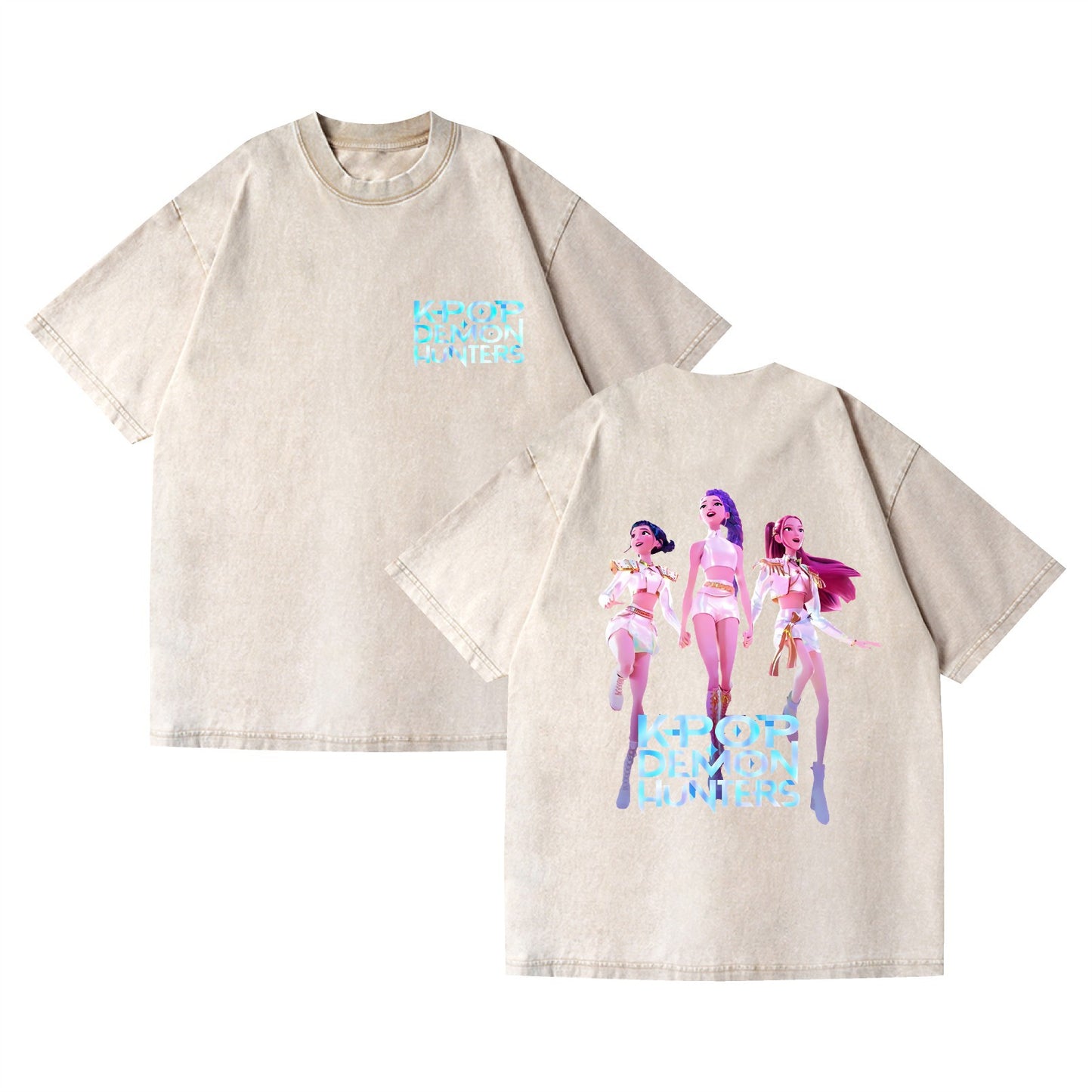 Washed K-POP Demon Hunters T-Shirt