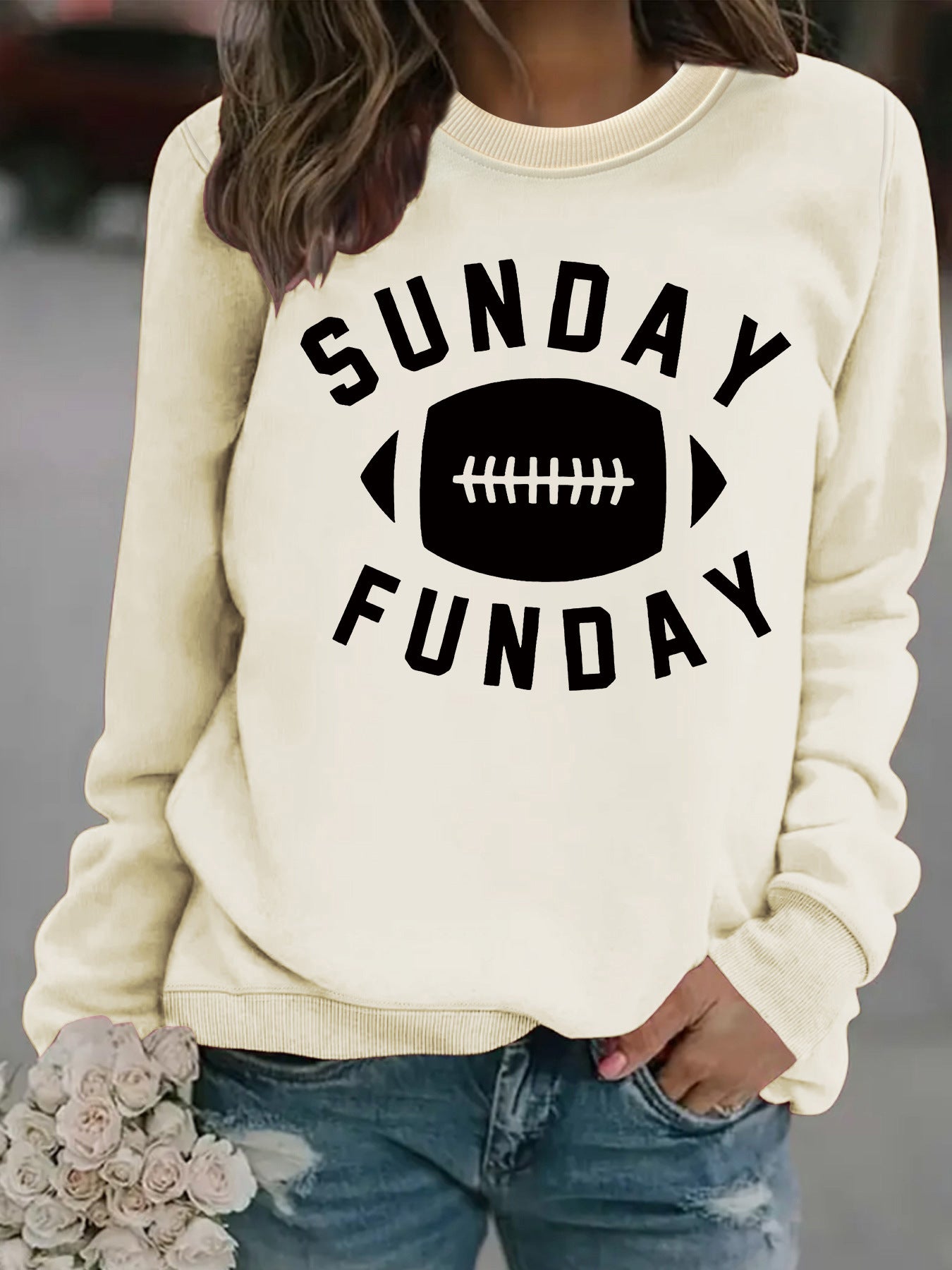 Sunday Funday Football Printed Shirt