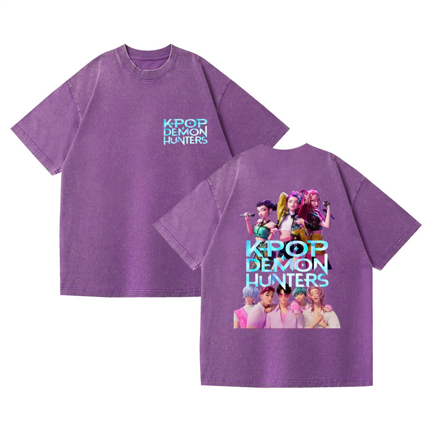Washed K-POP Demon Hunters T-Shirt