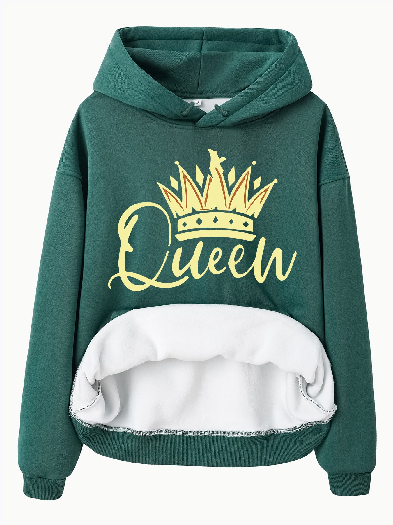 Crown Patterned Hoodie