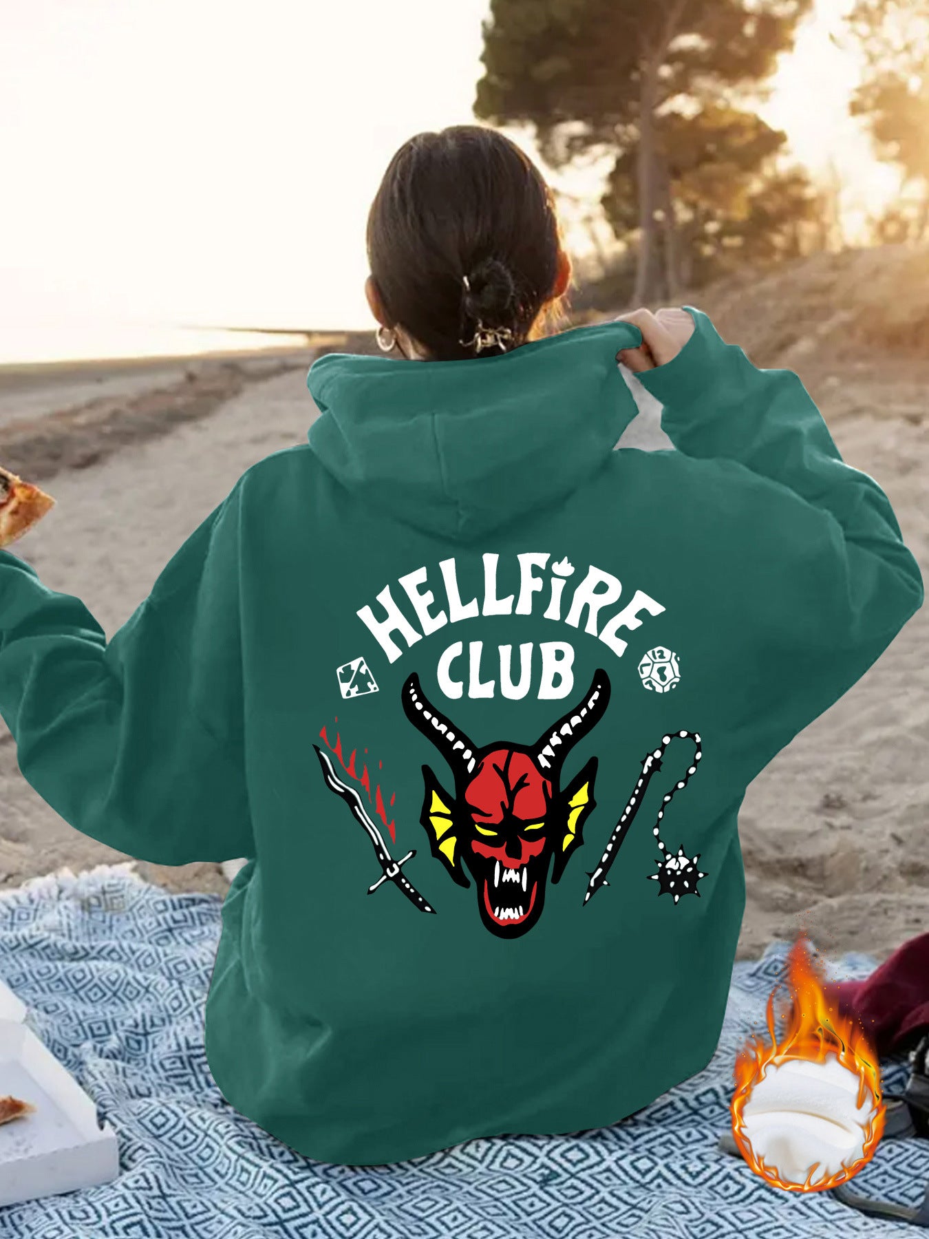 Hellfire Club Printed Hoodie