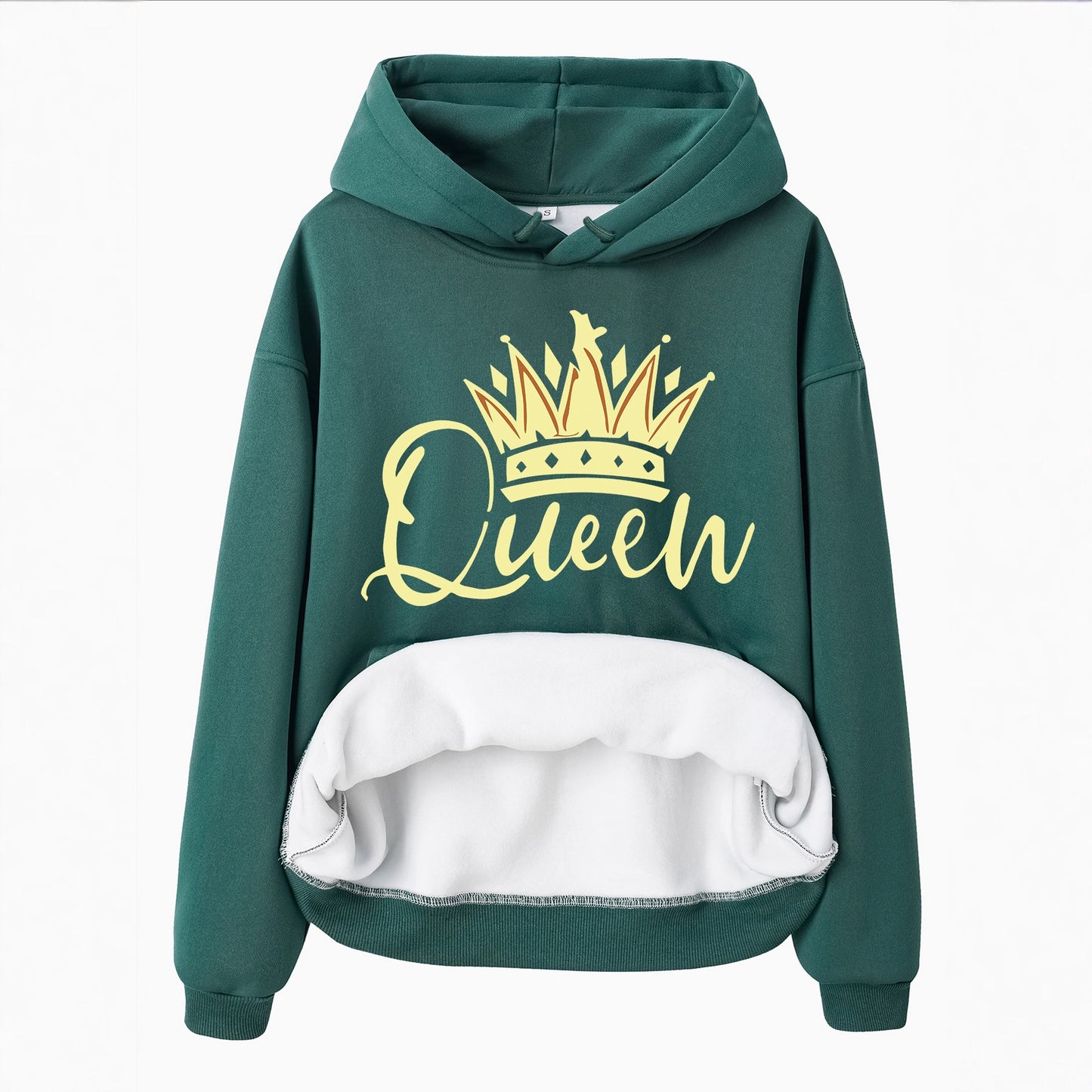 Crown Patterned Hoodie