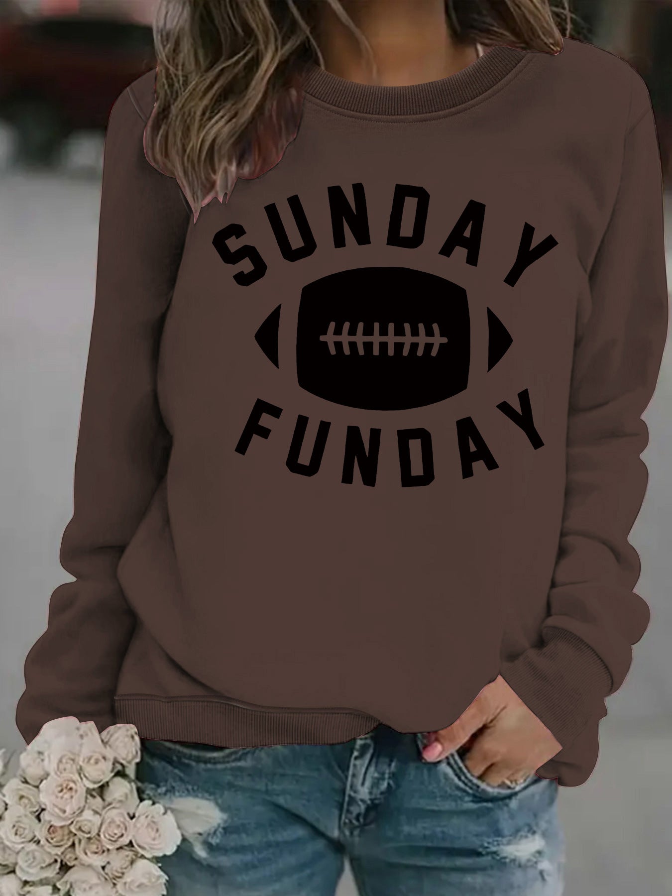 Sunday Funday Football Printed Shirt