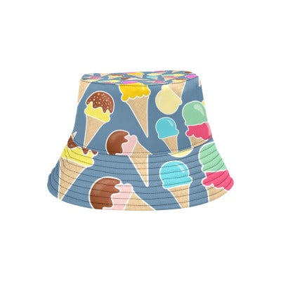 Ice Cream Print Bucket Hat