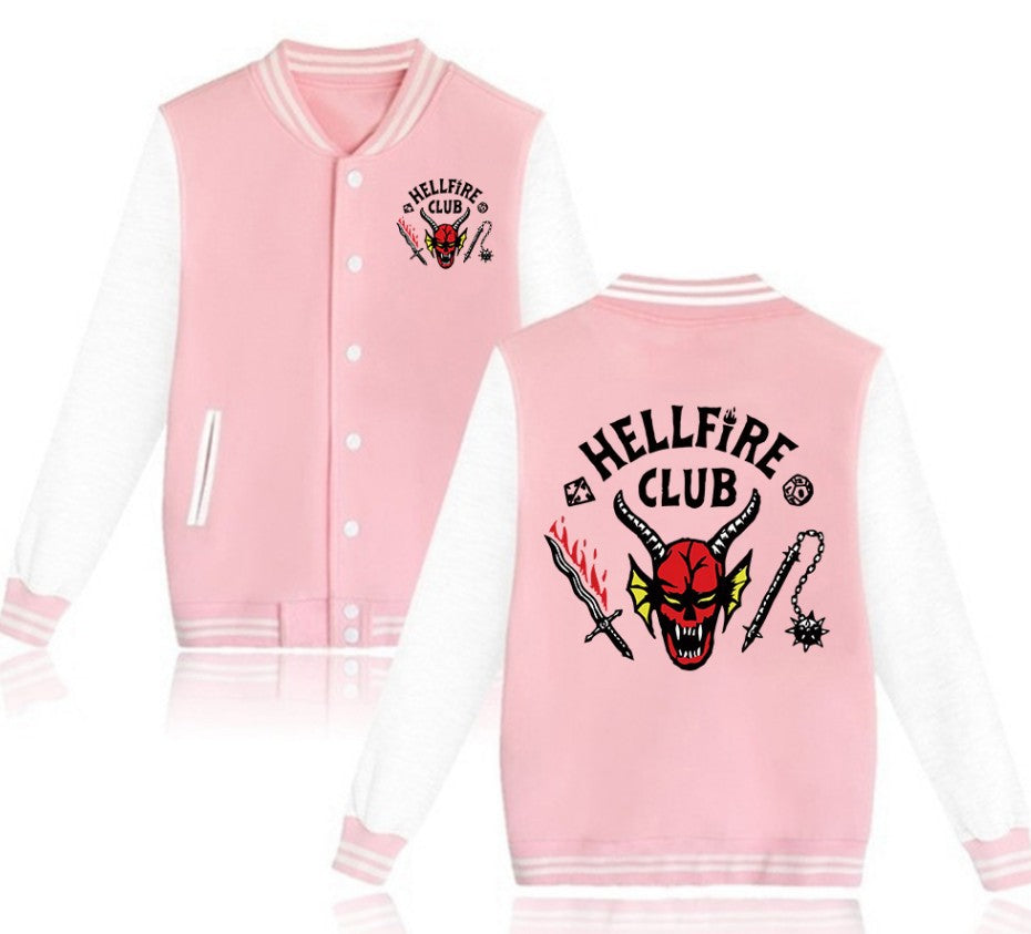 Hellfire Club Printed Long Sleeve Jacket
