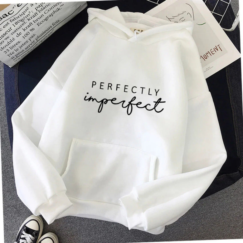 Perfectly Imperfect Letter Pattern Hoodie