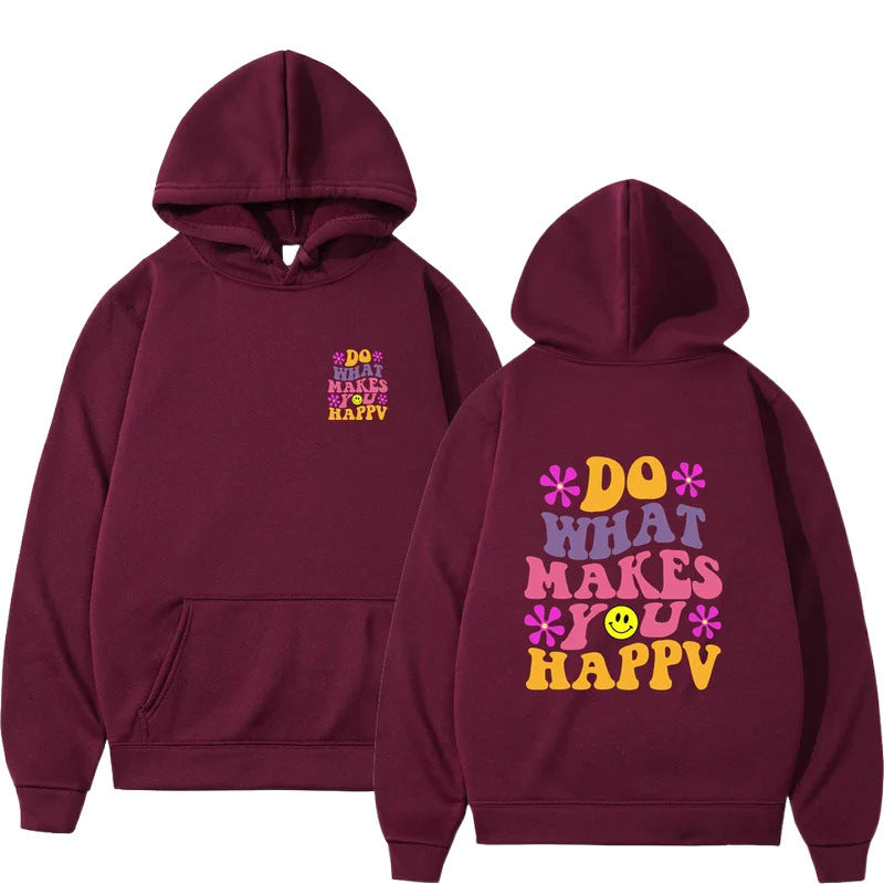 Do What Makes You Happy Smiley Hoodie