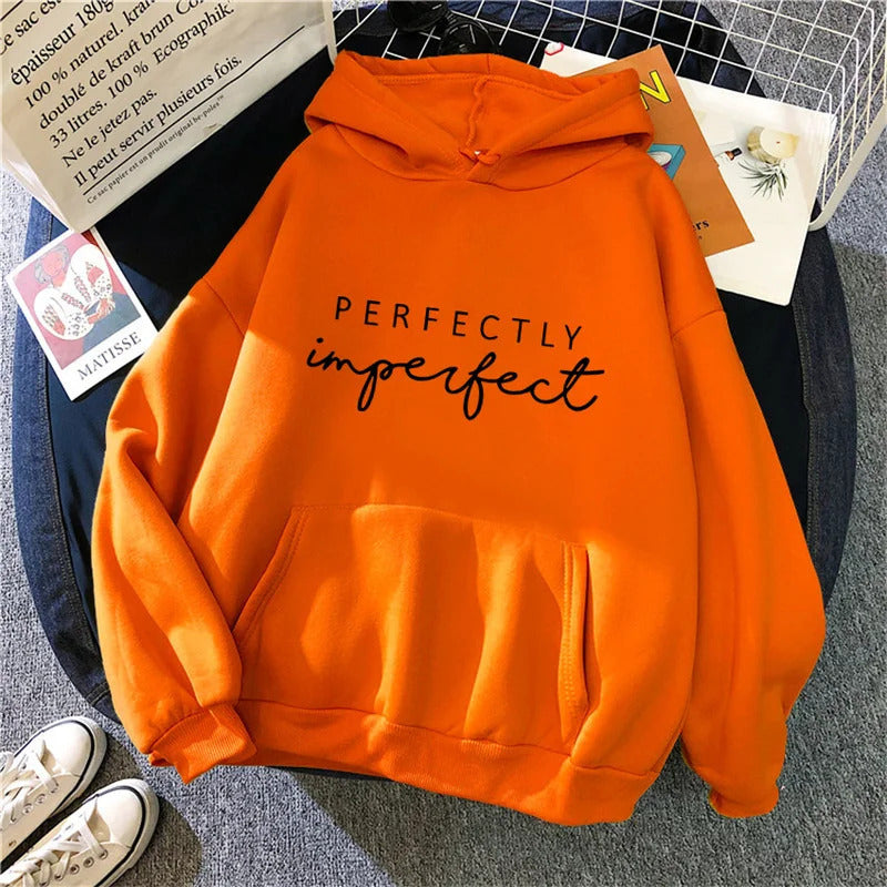 Perfectly Imperfect Letter Pattern Hoodie