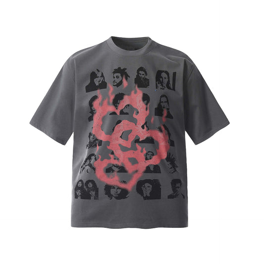Flame Heart Short Sleeve Unisex T-Shirt