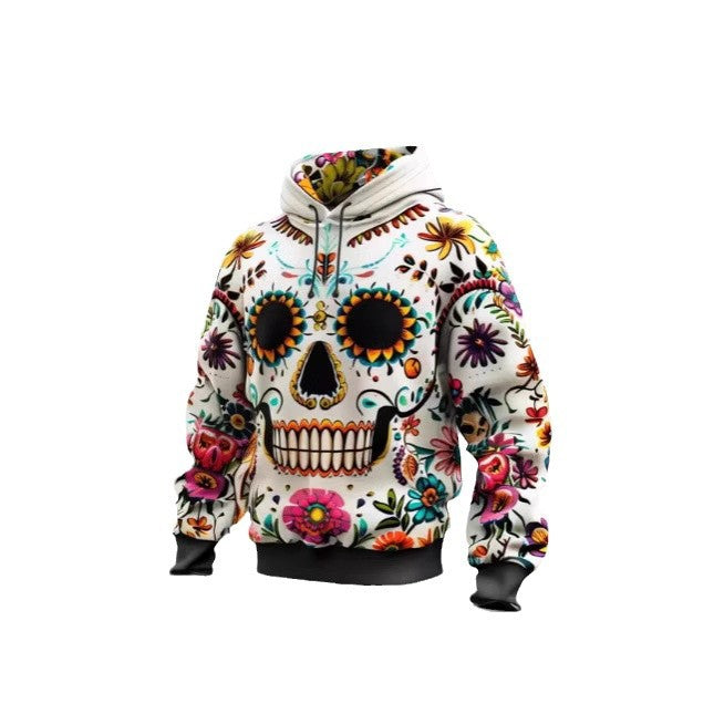 3D Sugar Skull Hoodie