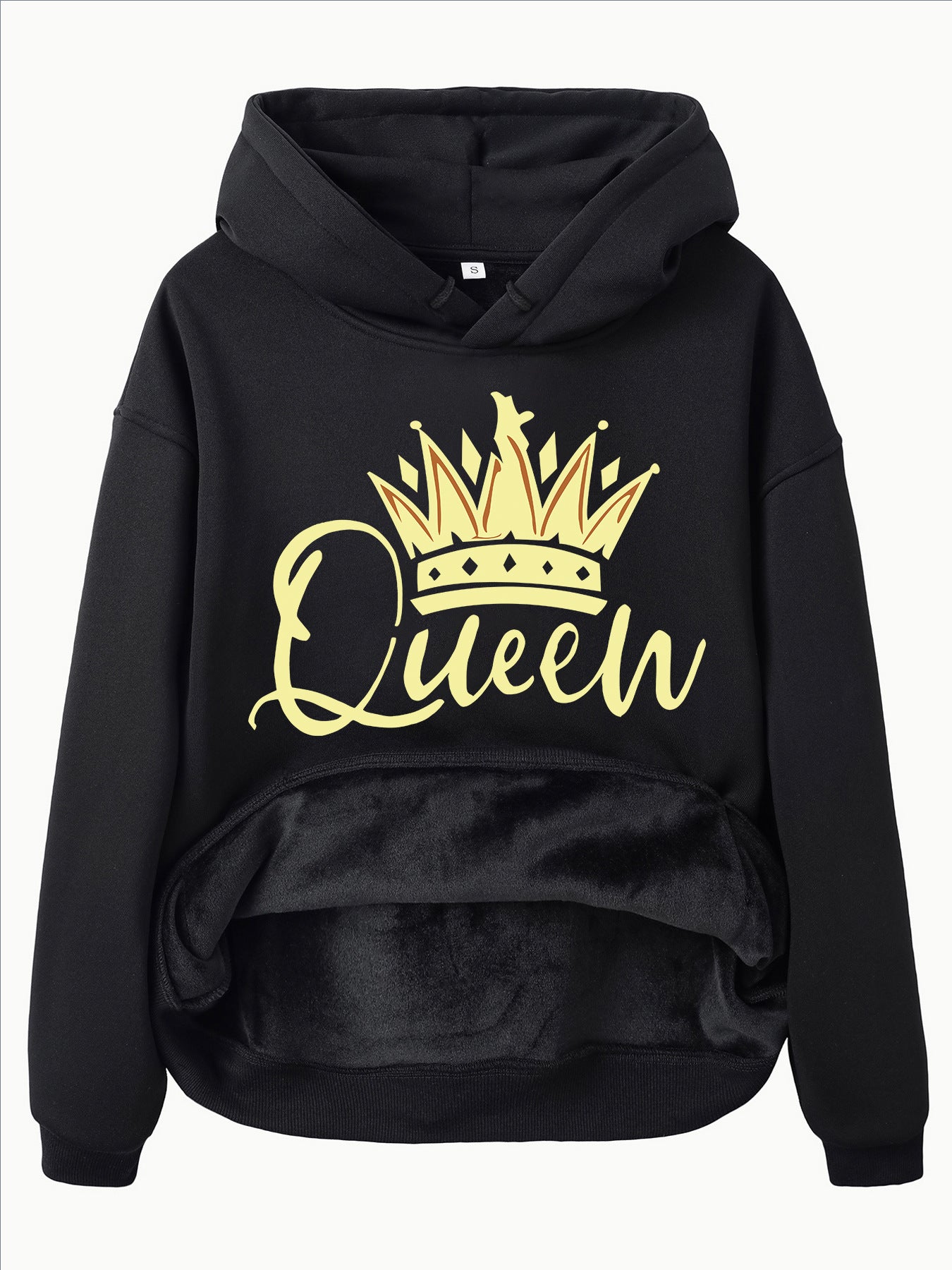 Crown Patterned Hoodie