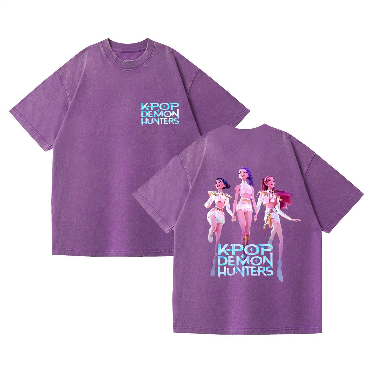 Washed K-POP Demon Hunters T-Shirt