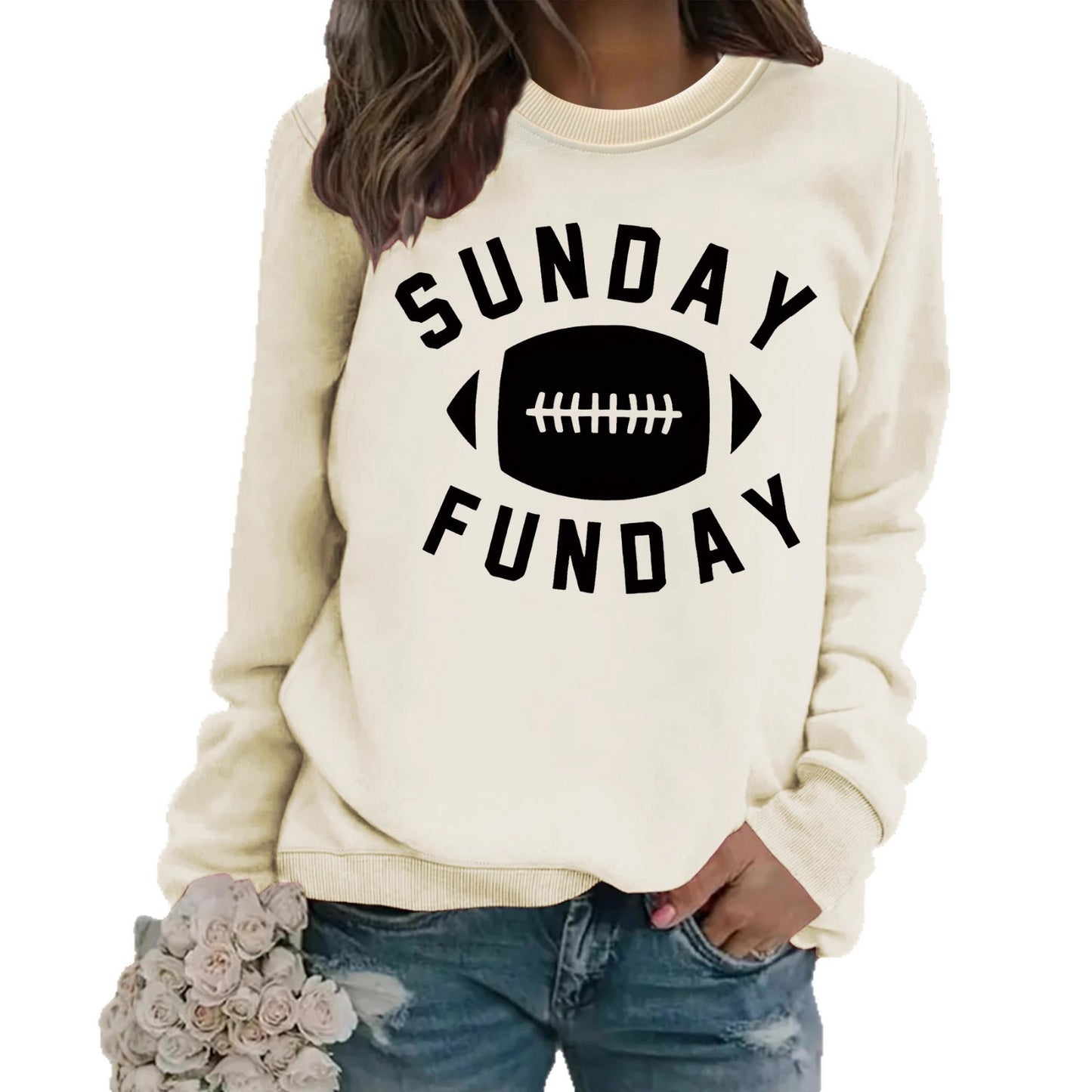 Sunday Funday Football Printed Shirt