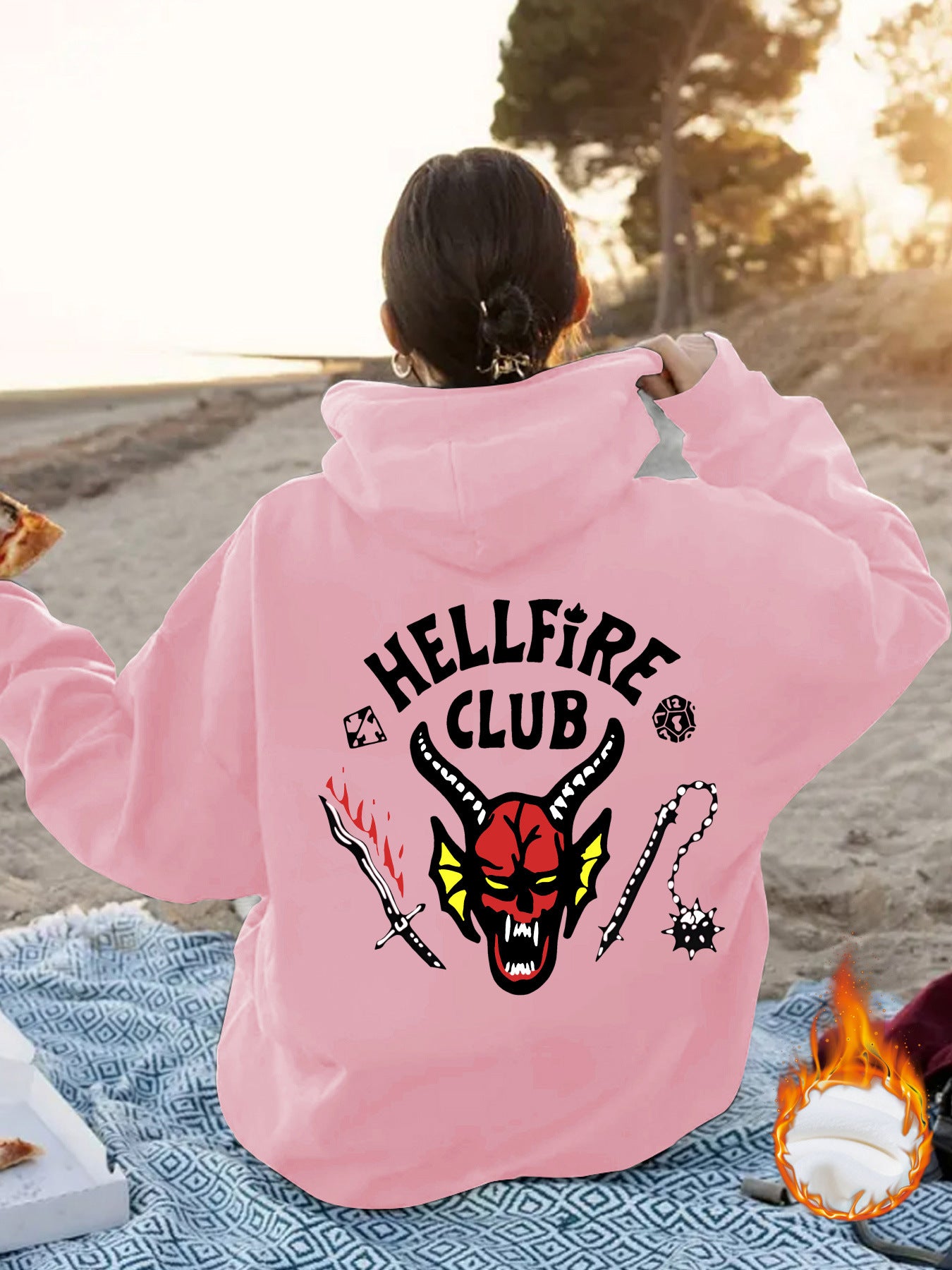 Hellfire Club Printed Hoodie