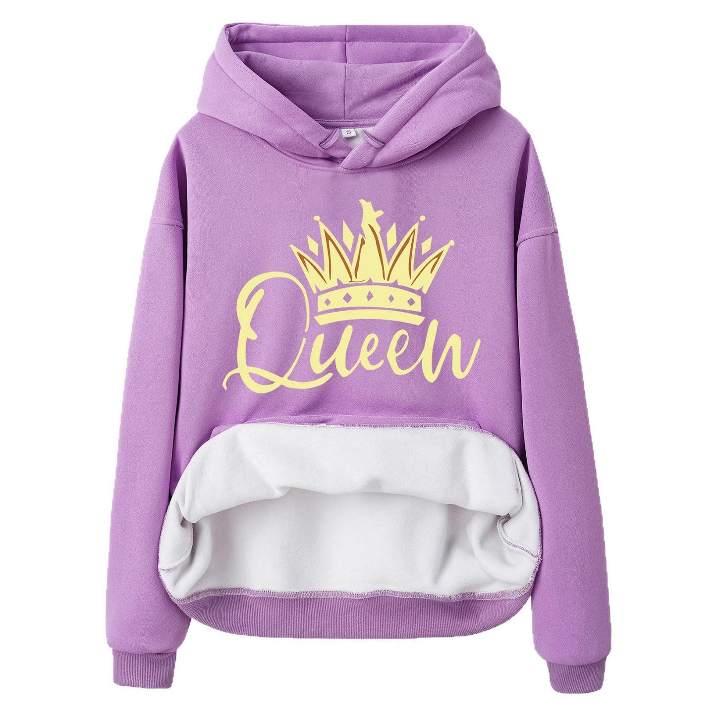 Crown Patterned Hoodie