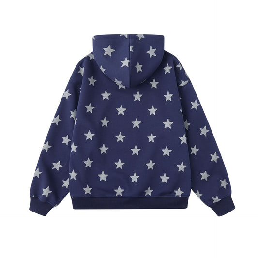 Star All-Over Print Unisex Streetwear Hoodie