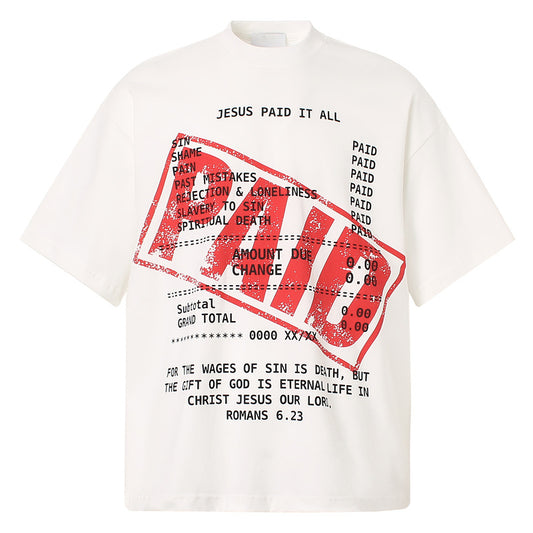 Creative Letter Print T-Shirt