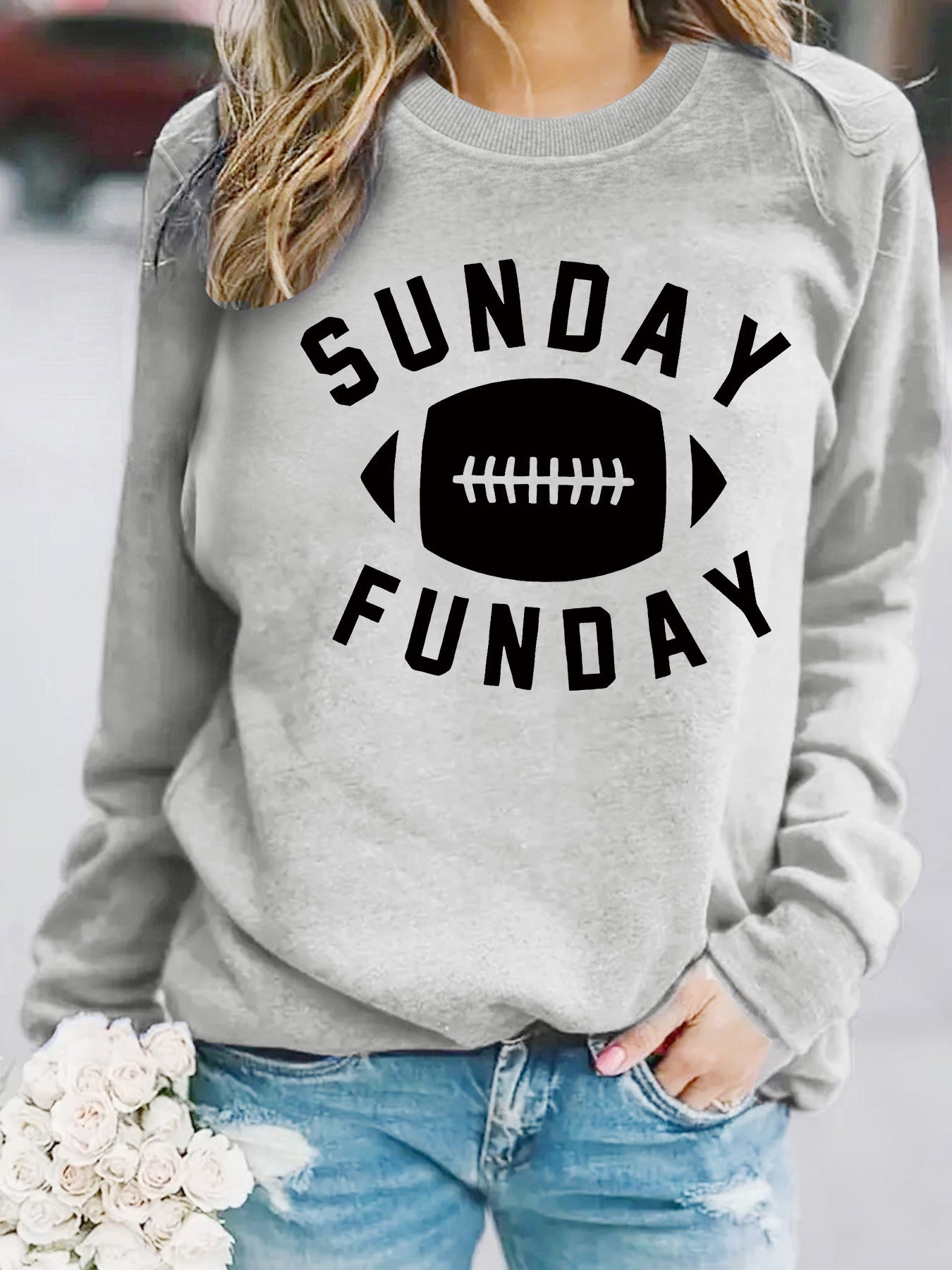 Sunday Funday Football Printed Shirt