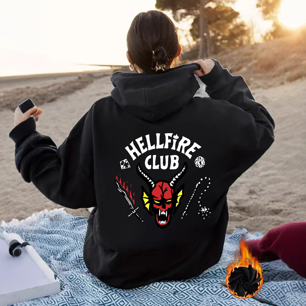 Hellfire Club Printed Hoodie