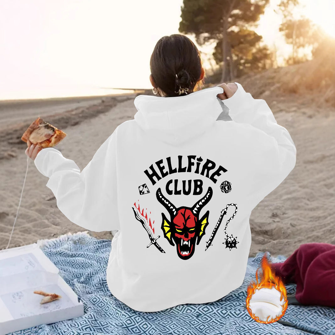 Hellfire Club Printed Hoodie