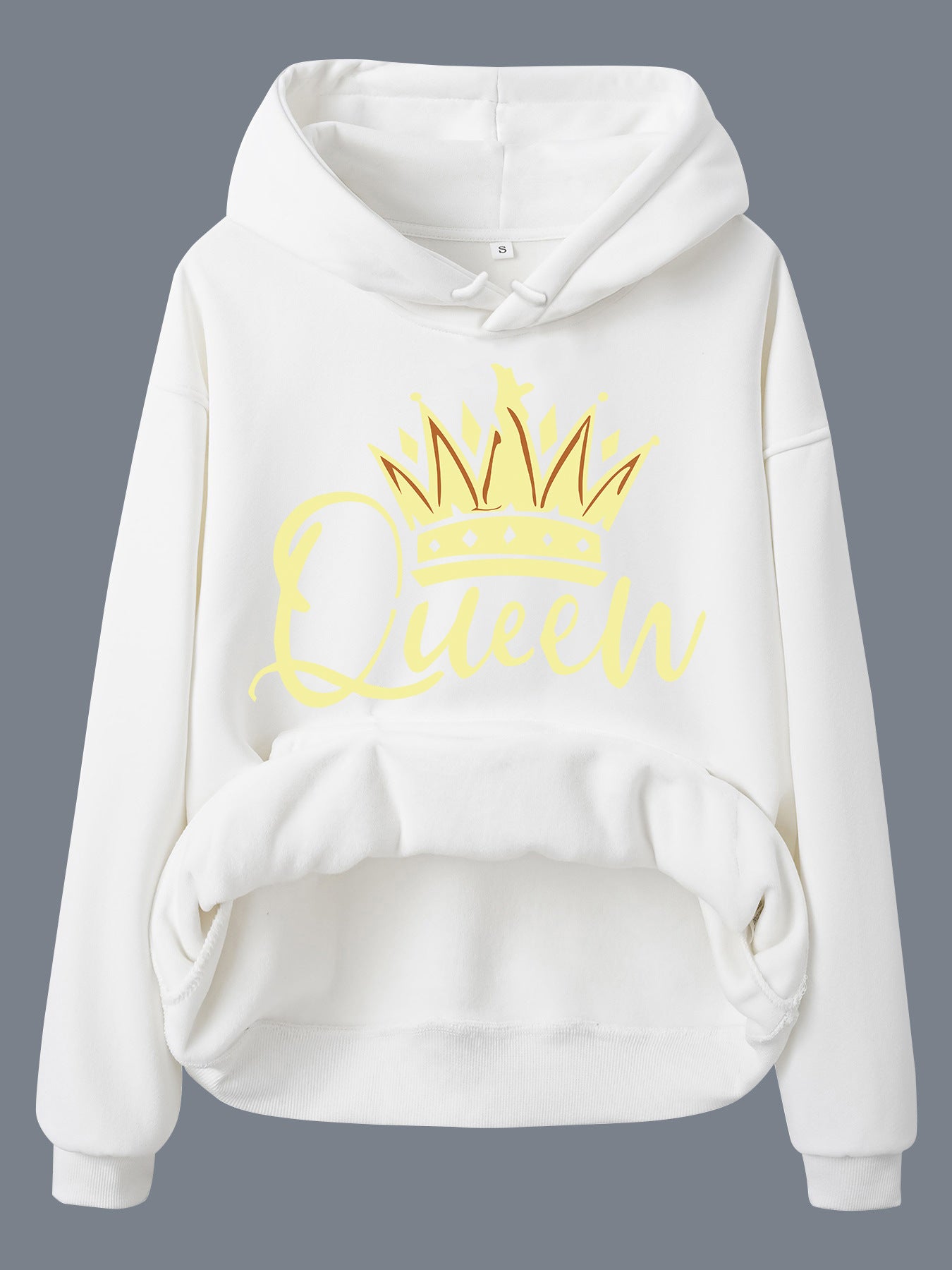 Crown Patterned Hoodie