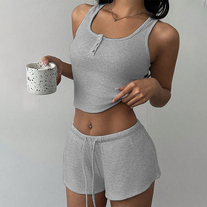 Sleeveless & Shorts Set