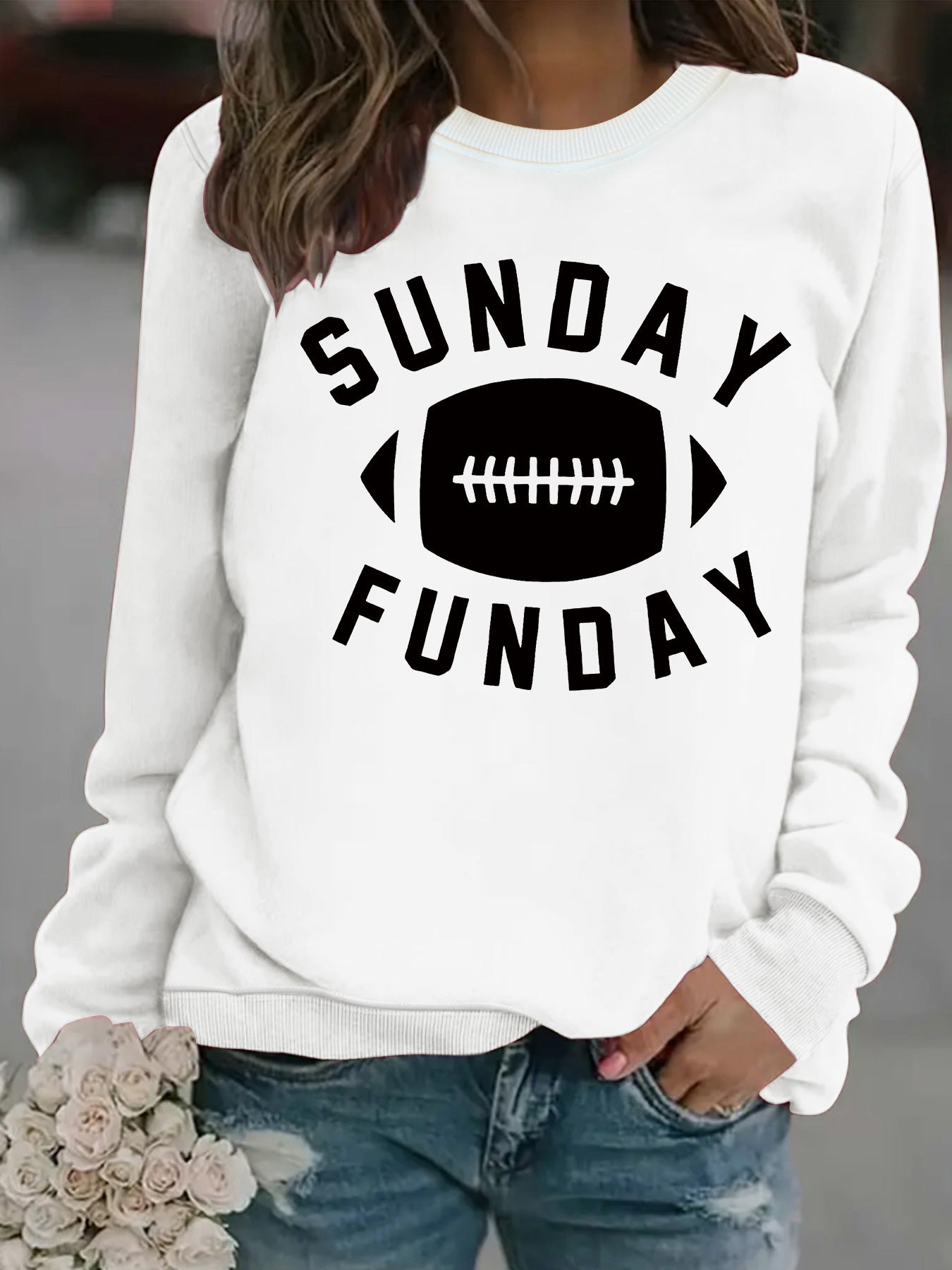 Sunday Funday Football Printed Shirt