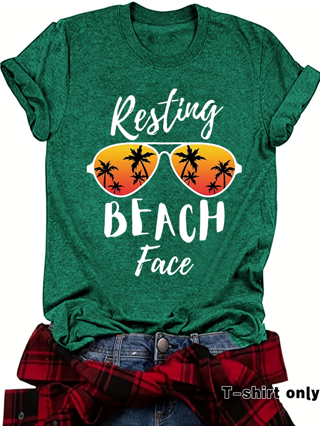 Resting BEACH Face Loose Short Sleeve