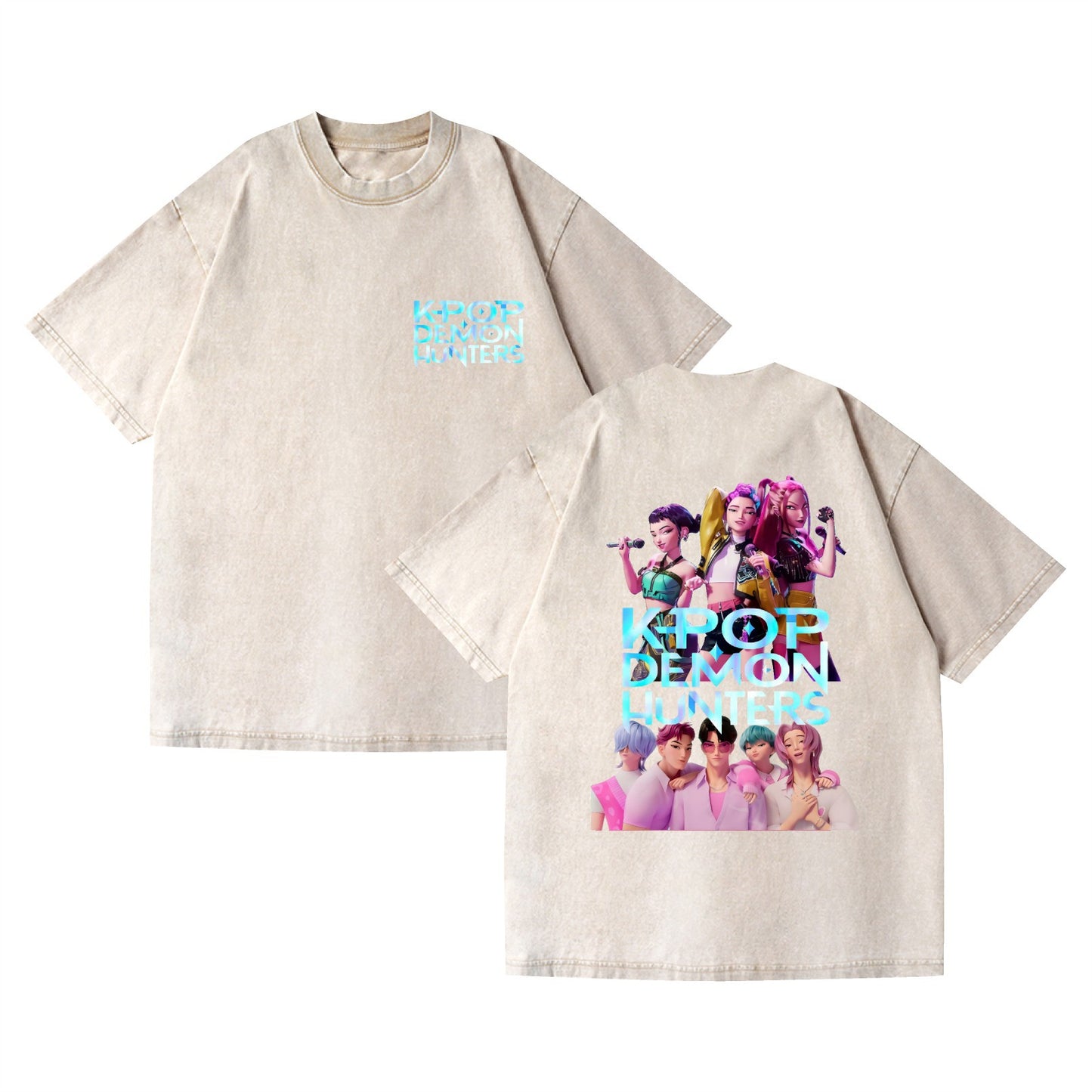 Washed K-POP Demon Hunters T-Shirt