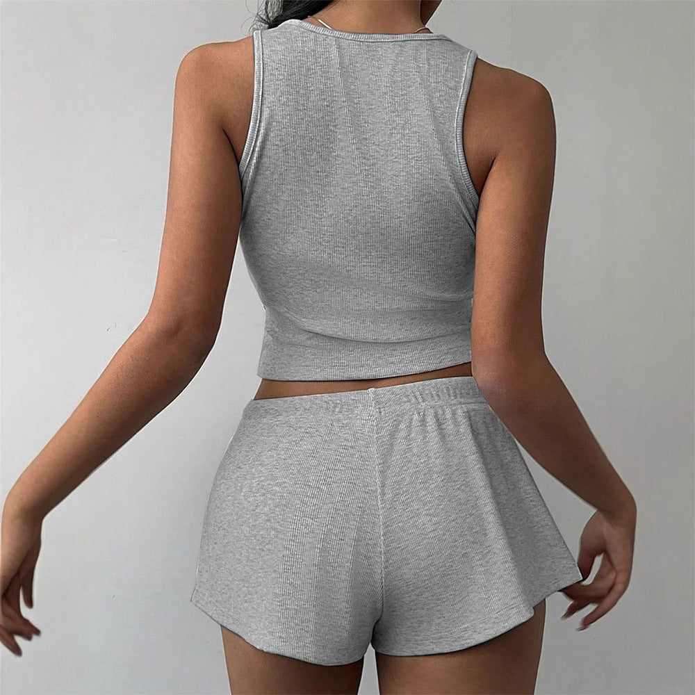 Sleeveless & Shorts Set
