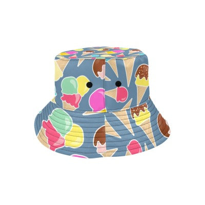 Ice Cream Print Bucket Hat