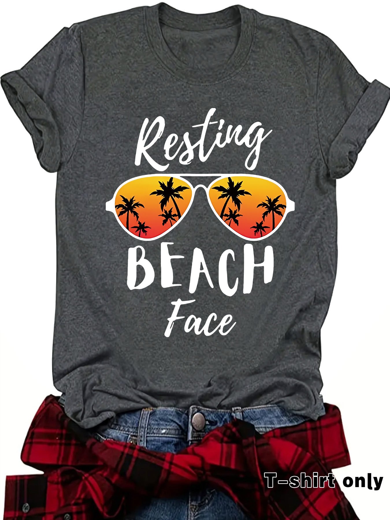 Resting BEACH Face Loose Short Sleeve