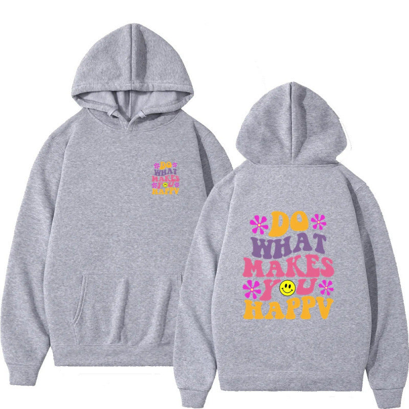 Do What Makes You Happy Smiley Hoodie