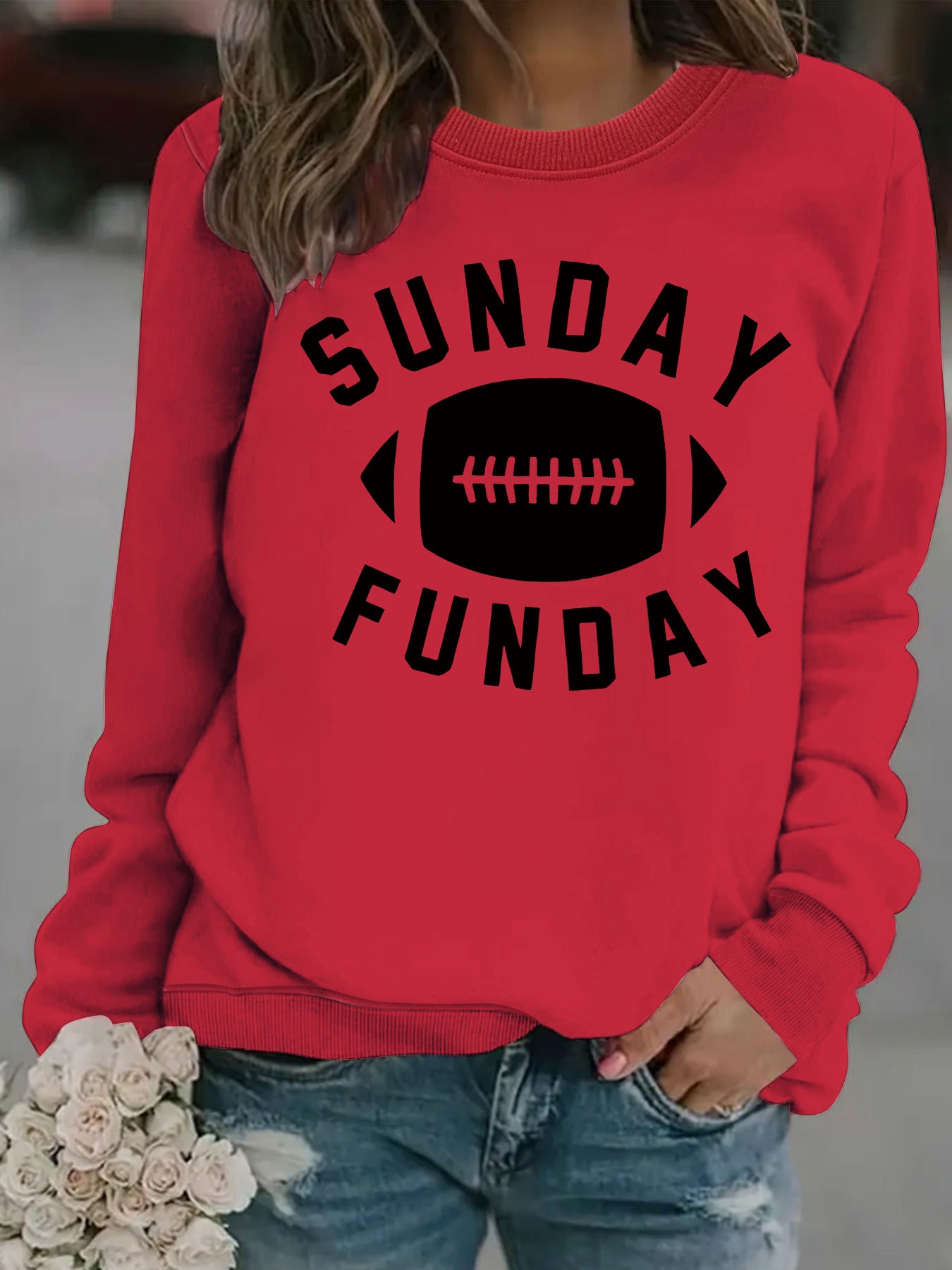 Sunday Funday Football Printed Shirt