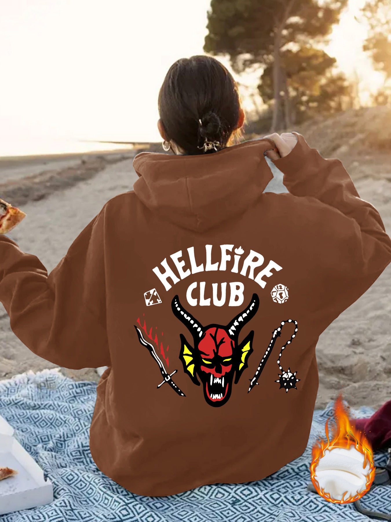 Hellfire Club Printed Hoodie