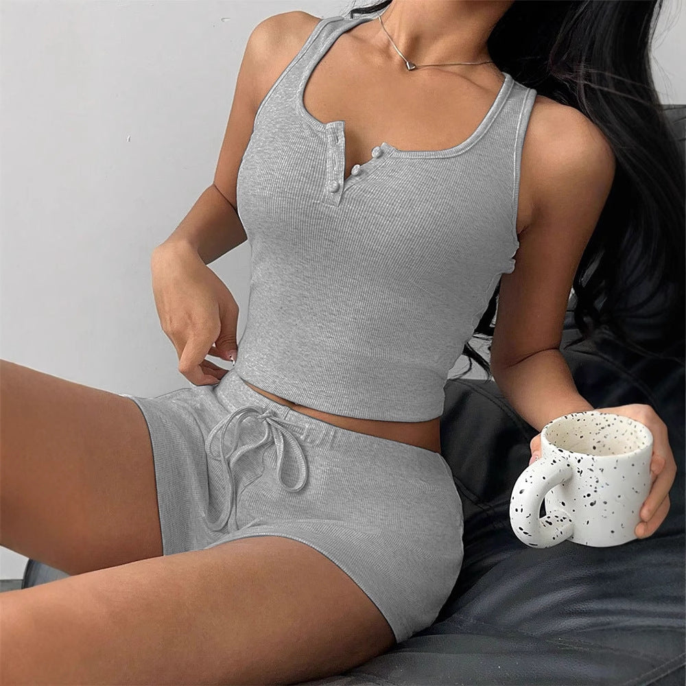 Sleeveless & Shorts Set