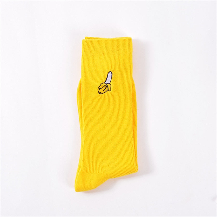 Cute Cartoon Fruit Printed Socks
