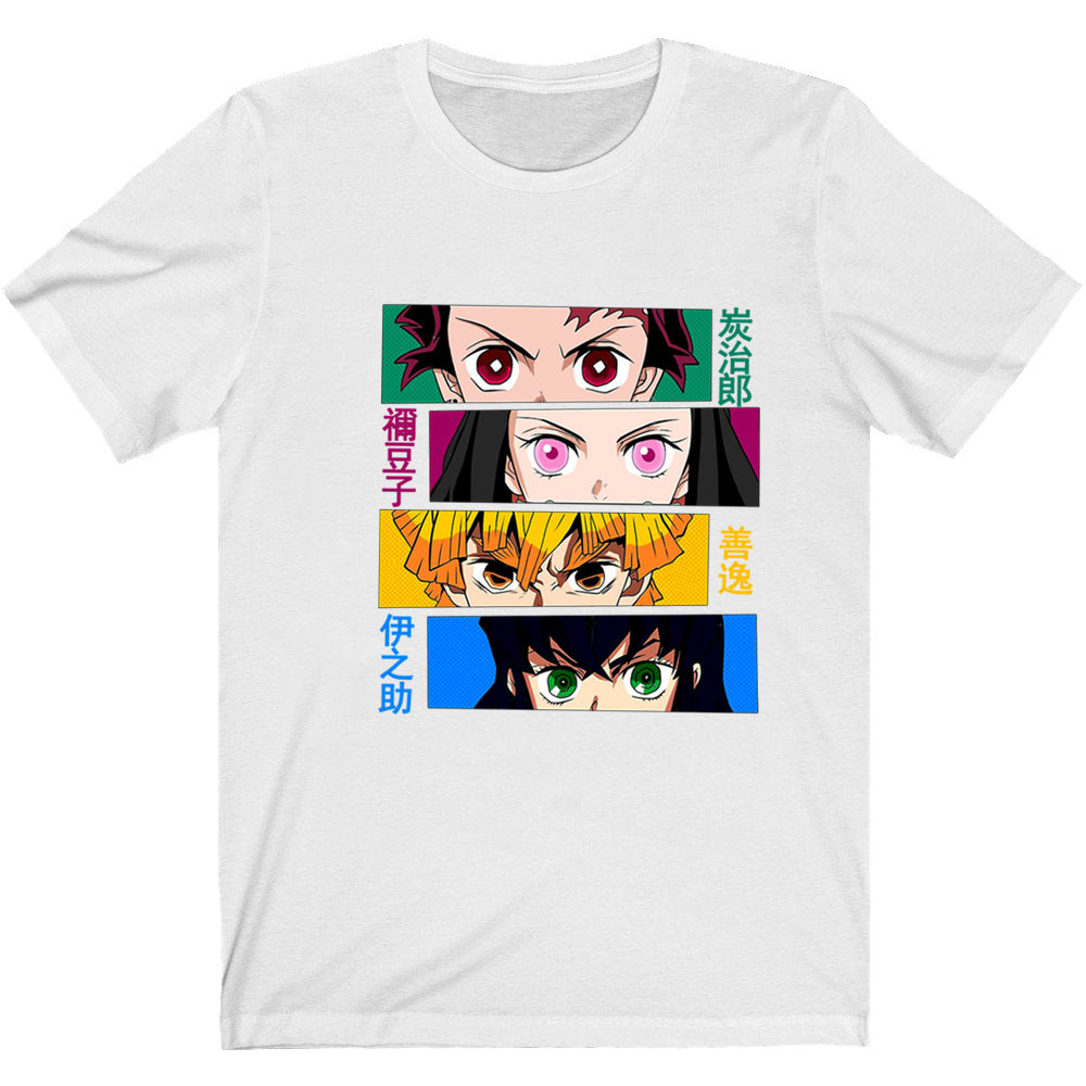 Anime Printed Short Sleeve T-Shirt
