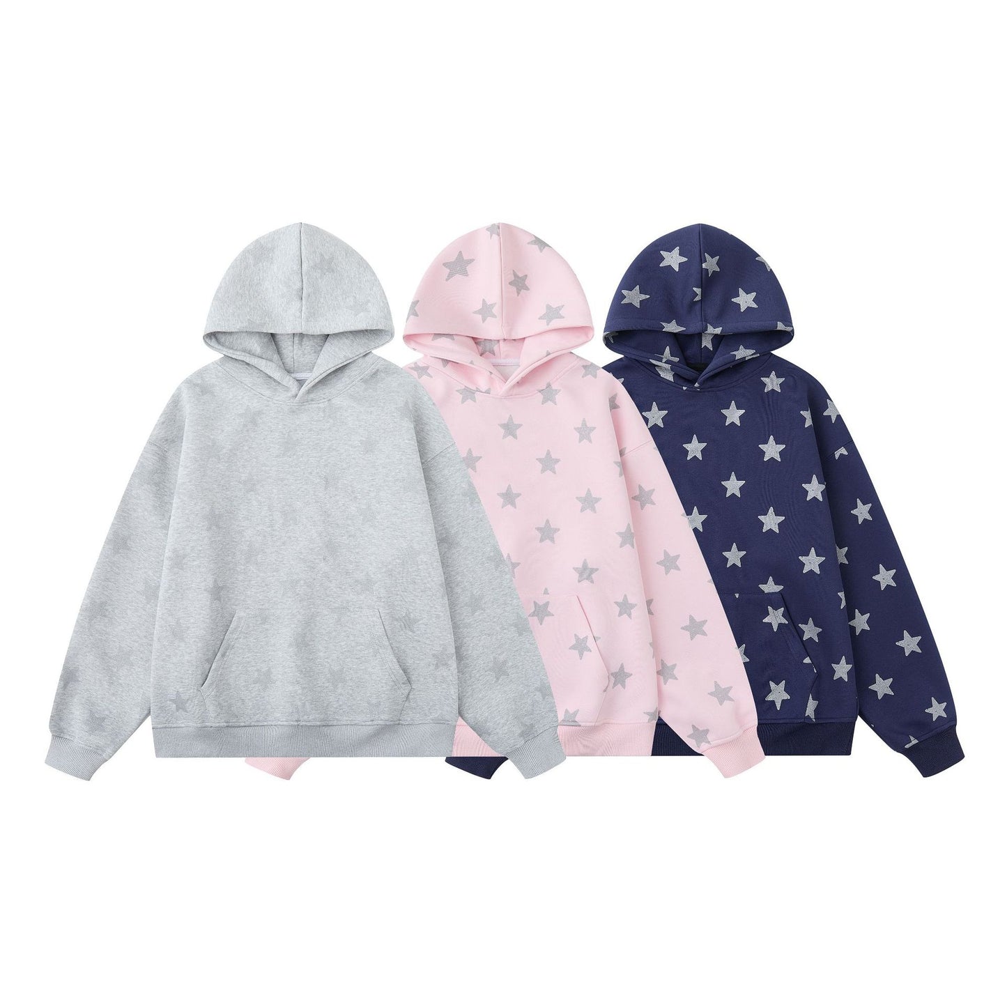 Star All-Over Print Unisex Streetwear Hoodie