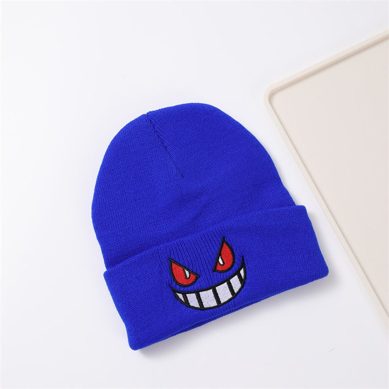 Face Print Knitted Beanie