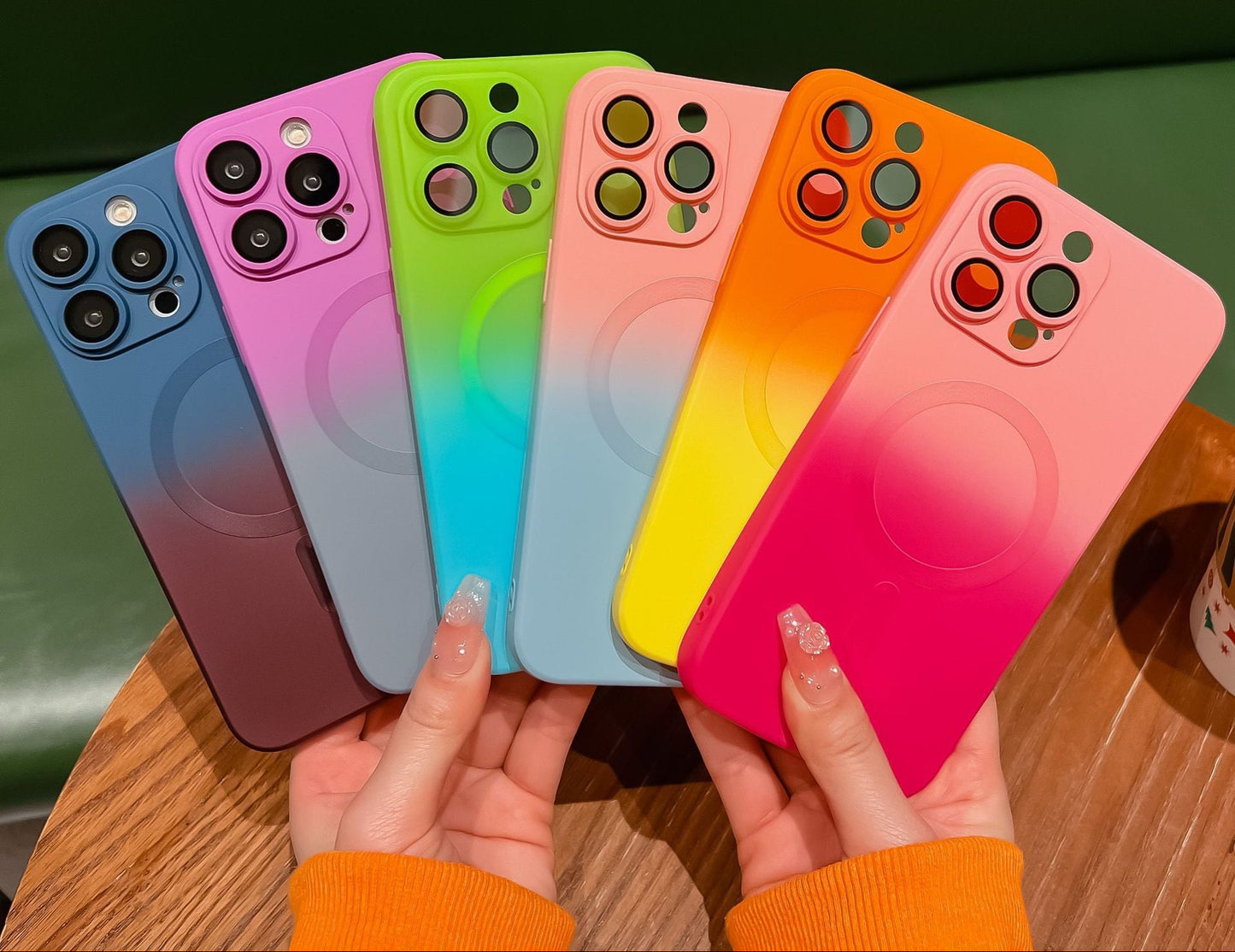 Gradient Two Tone Apple iPhone Cases