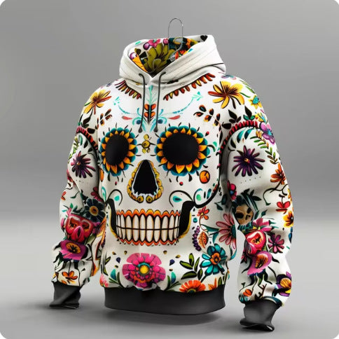 3D Sugar Skull Hoodie