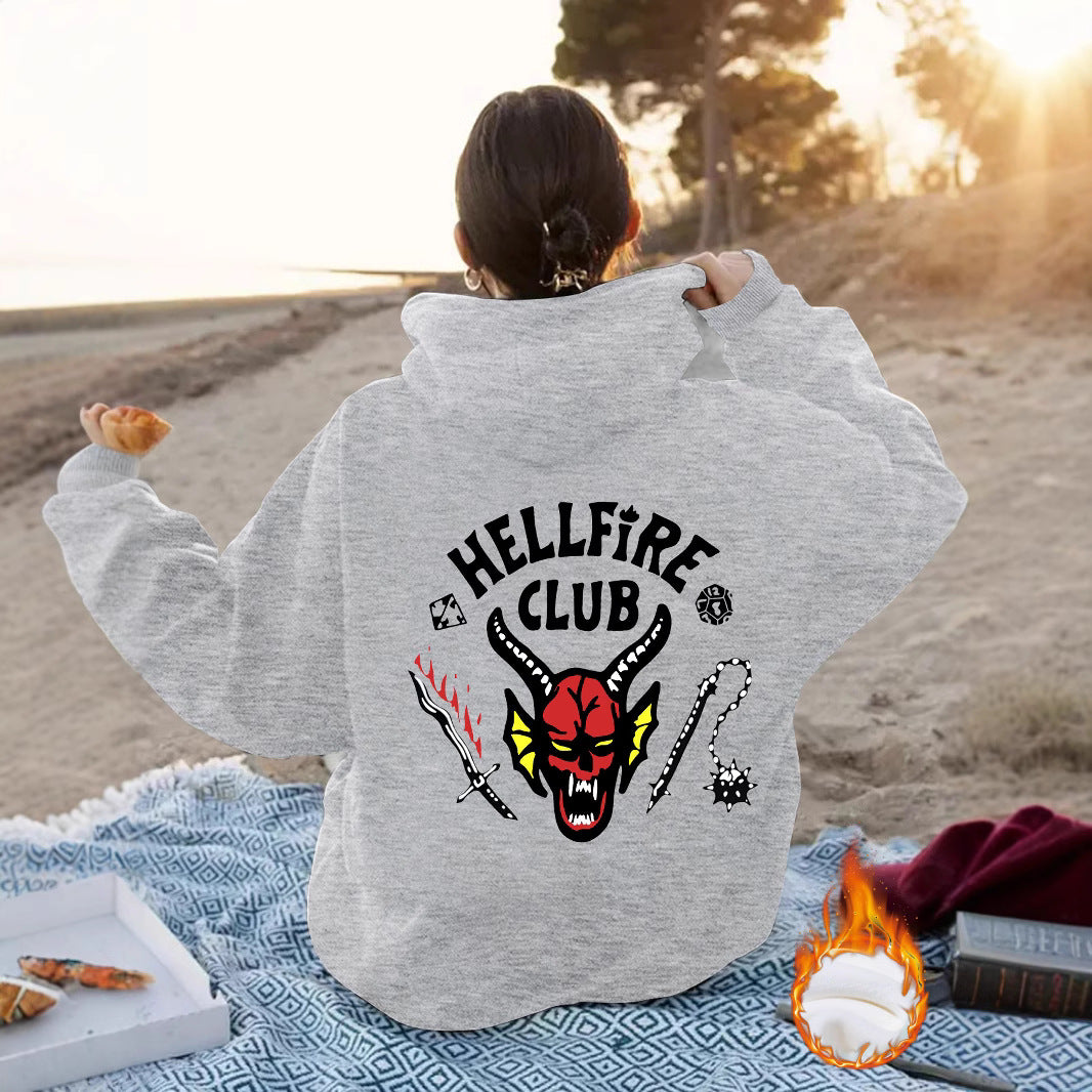 Hellfire Club Printed Hoodie