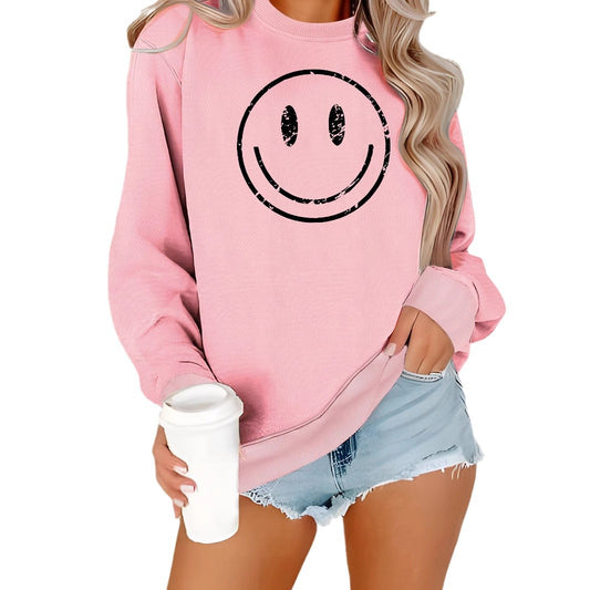 Cartoon Smiley Printed Long Sleeve