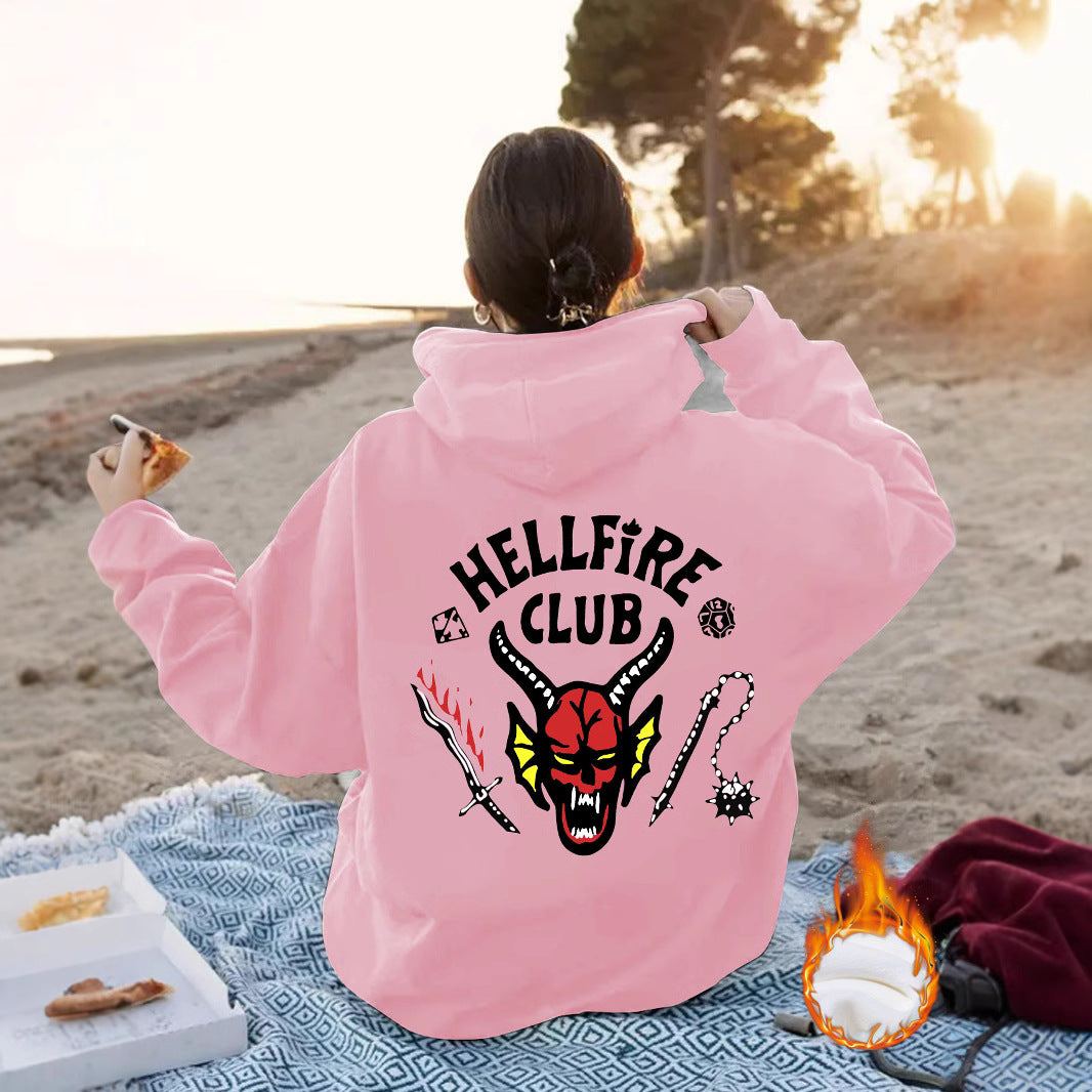 Hellfire Club Printed Hoodie