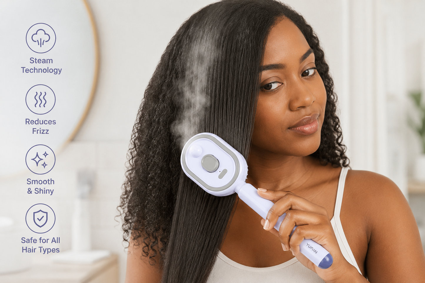 Ionic Electric Steam Hair Brush