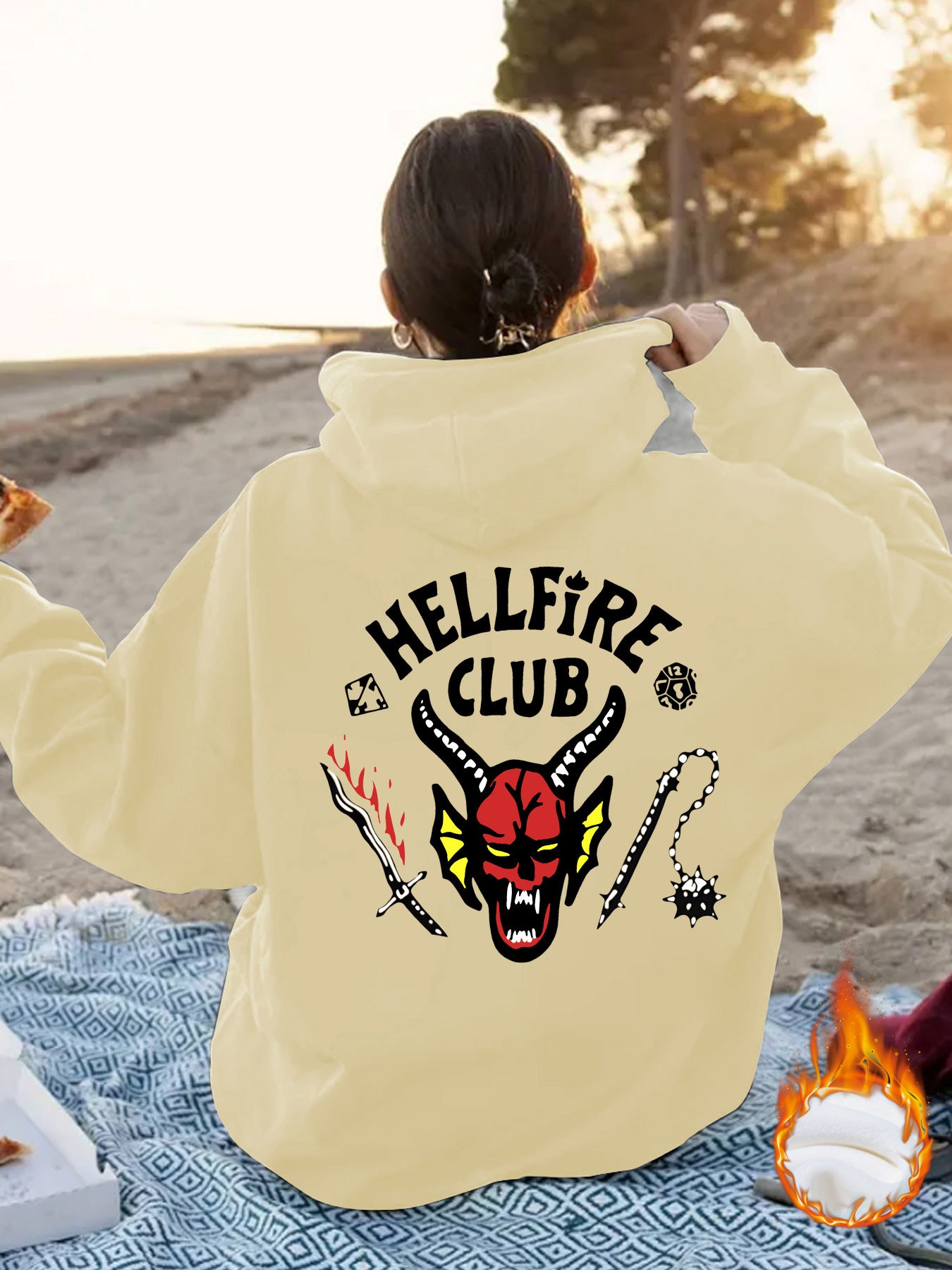 Hellfire Club Printed Hoodie