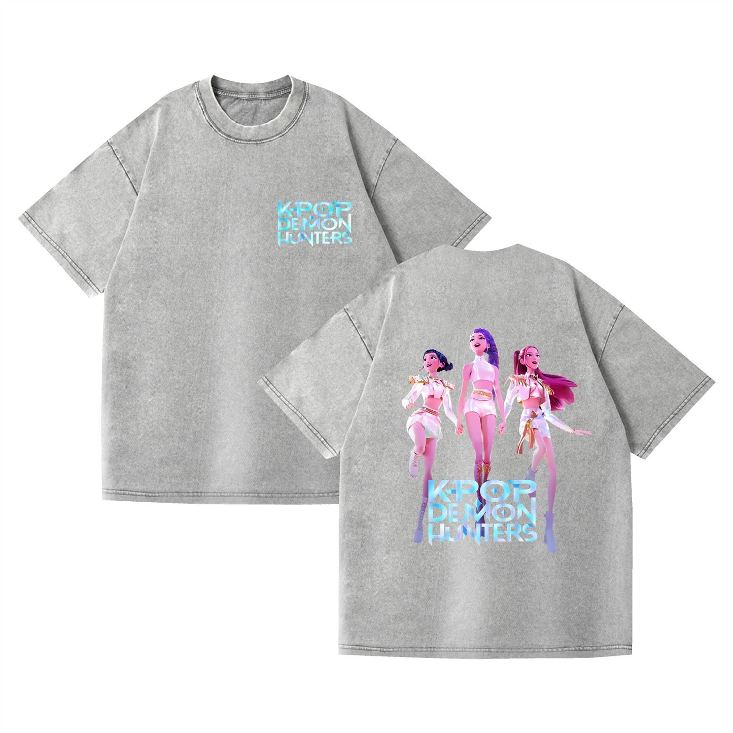 Washed K-POP Demon Hunters T-Shirt